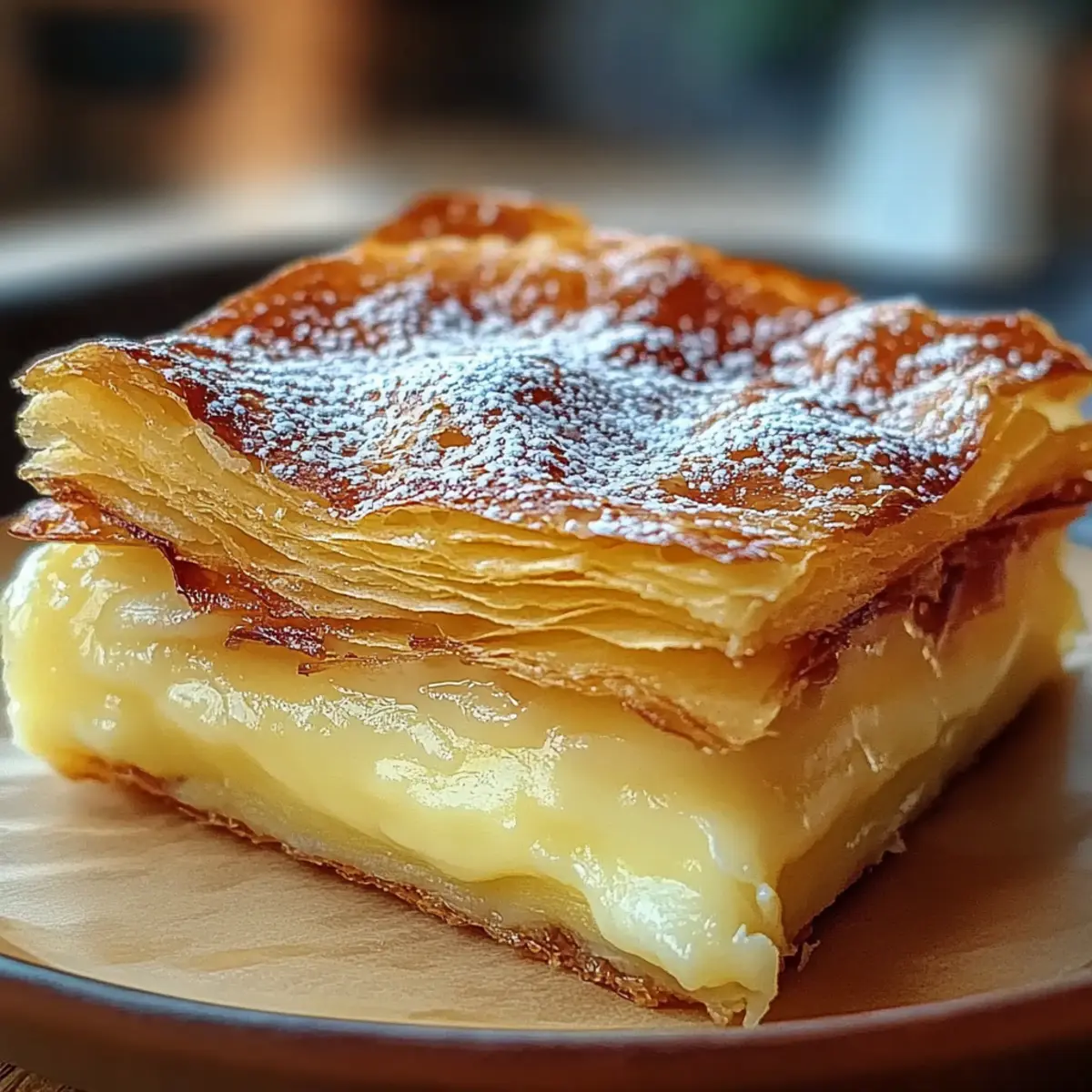 Vanilla Custard Puff Pastry Cake