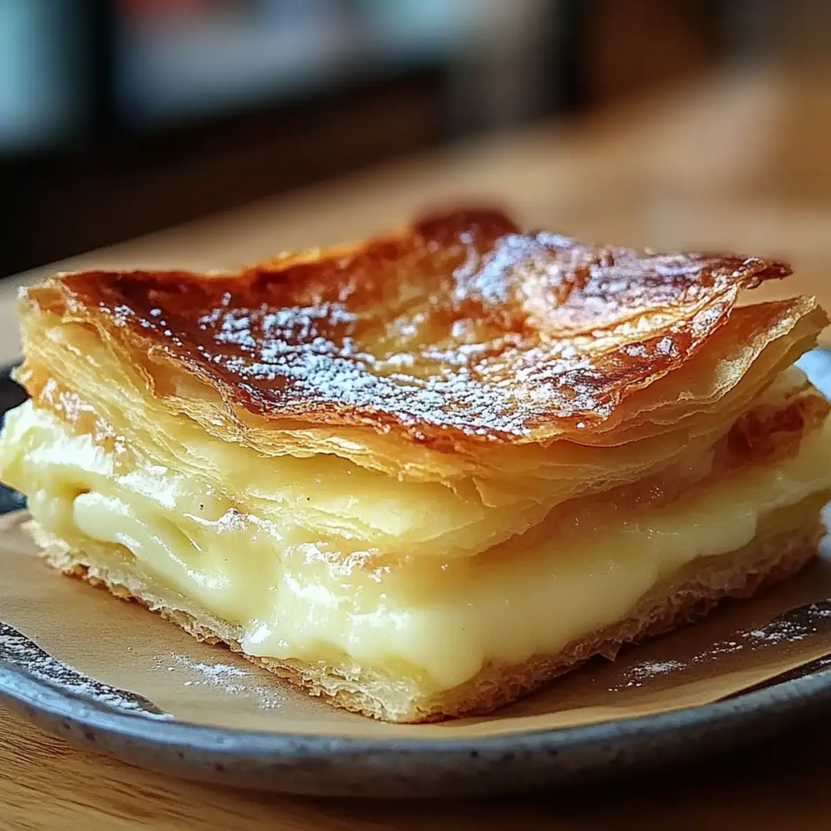 Vanilla Custard Puff Pastry Cake