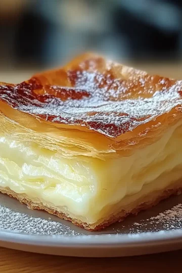 Vanilla Custard Puff Pastry Cake
