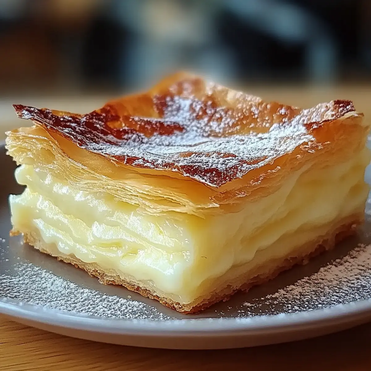 Vanilla Custard Puff Pastry Cake