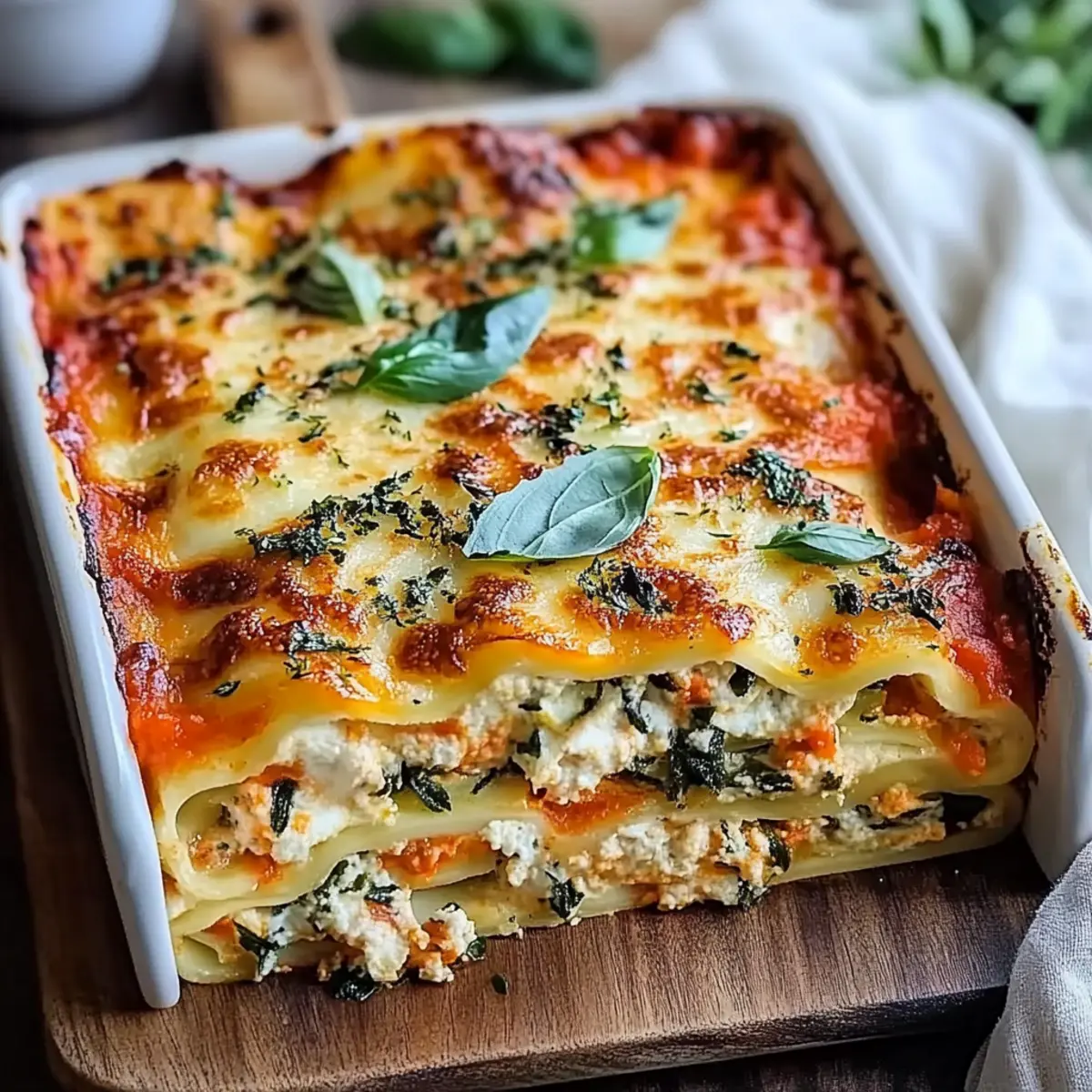 Vegetarian Lasagna with Ricotta