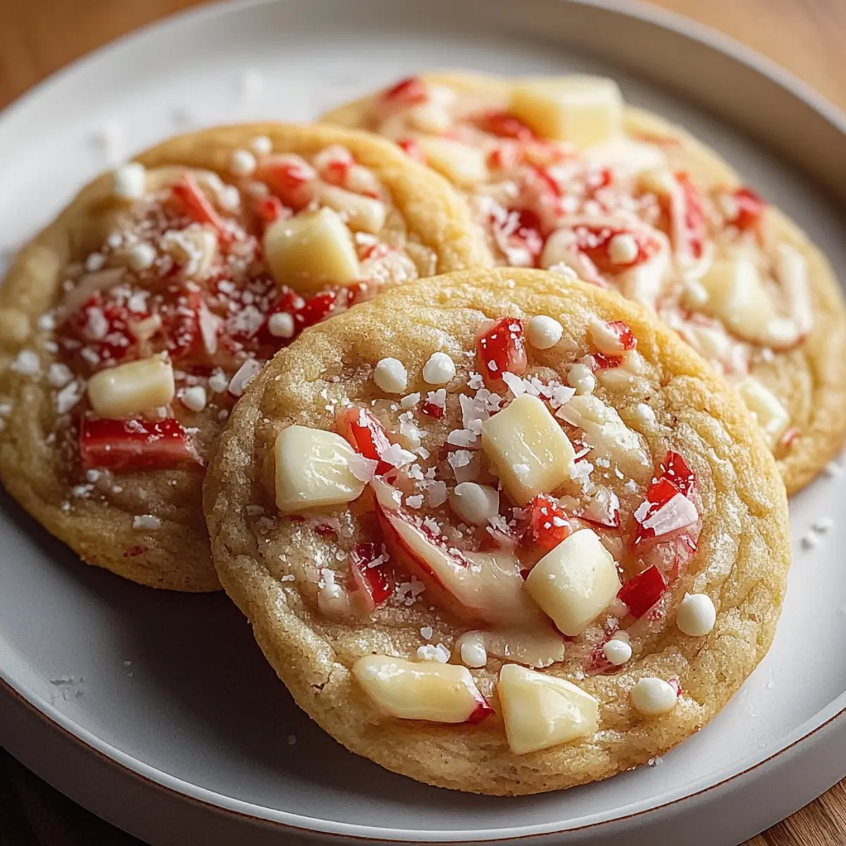 White Chocolate Peppermint Cookies