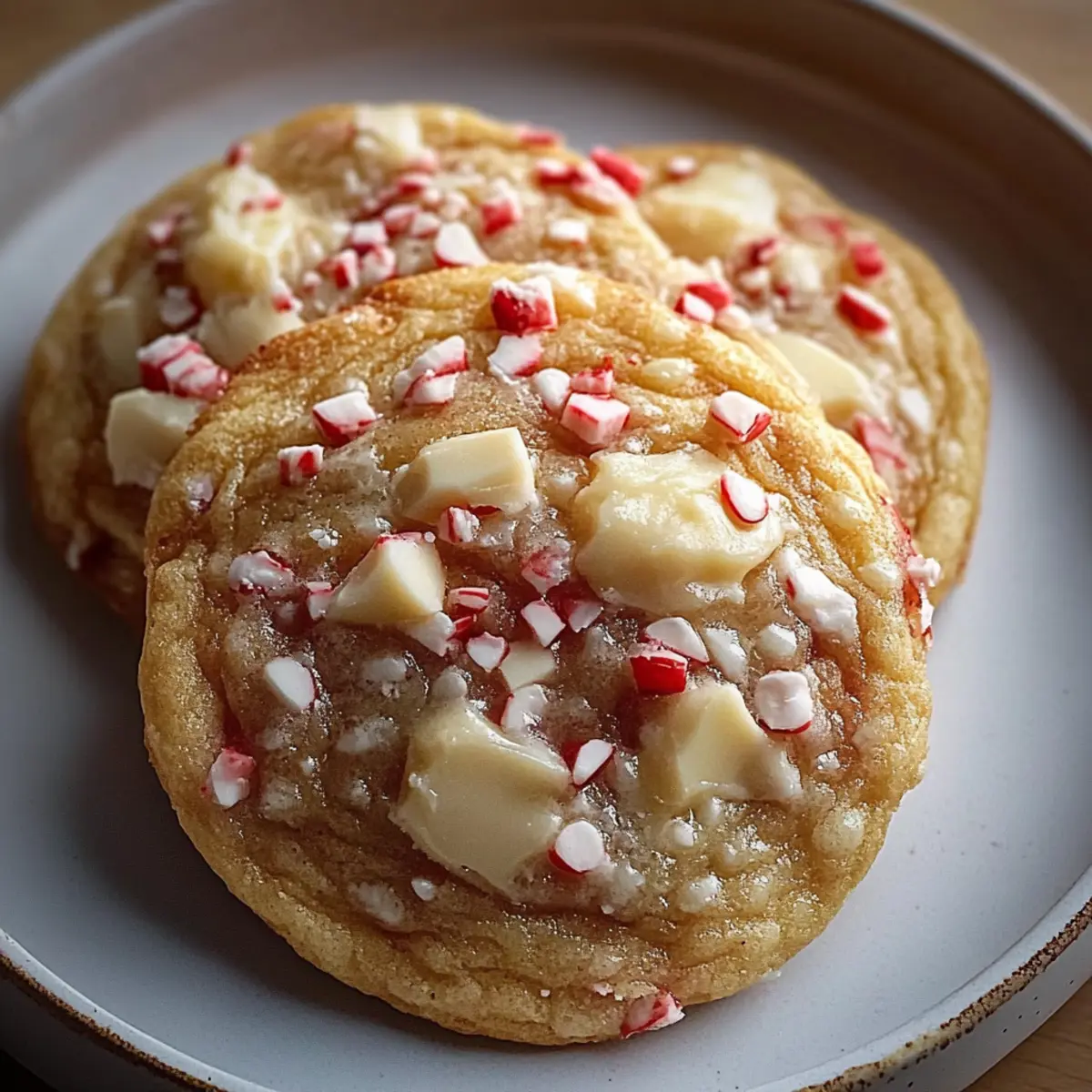 White Chocolate Peppermint Cookies