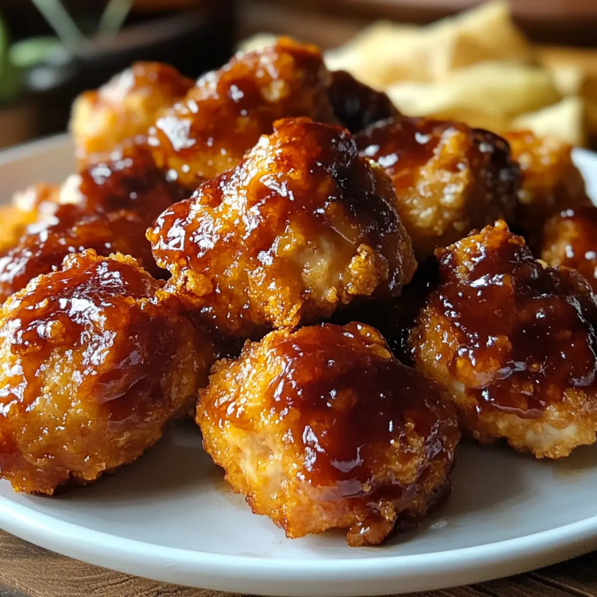 Air Fryer Honey BBQ Chicken Bites