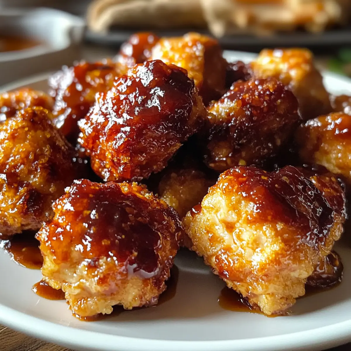 Air Fryer Honey BBQ Chicken Bites