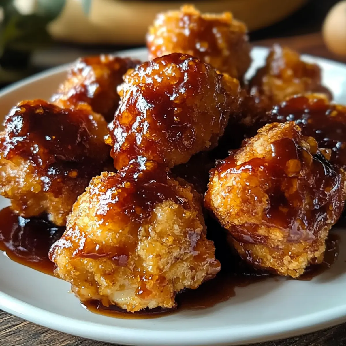 Air Fryer Honey BBQ Chicken Bites