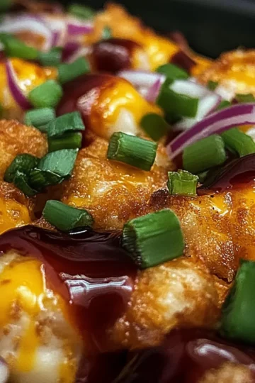 BBQ Chicken Tater Tot Casserole