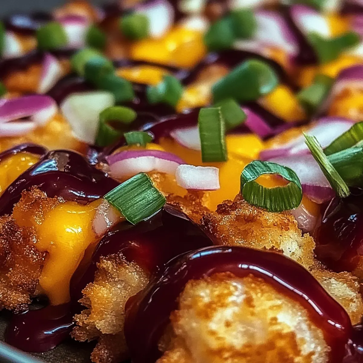 BBQ Chicken Tater Tot Casserole