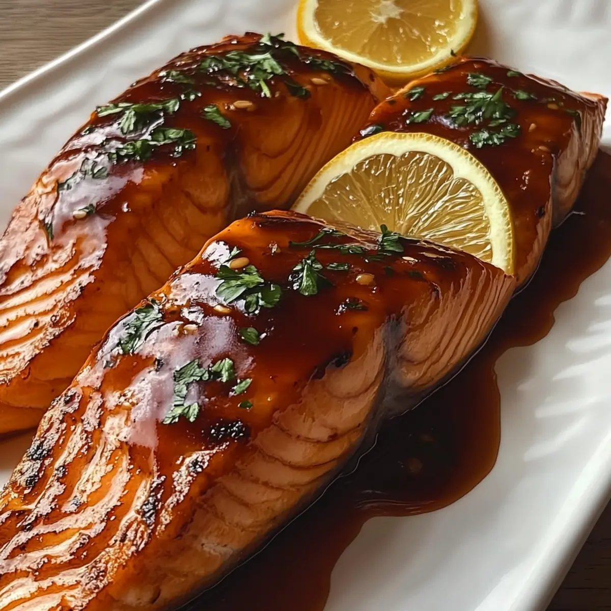 Baked Salmon with Maple Glaze
