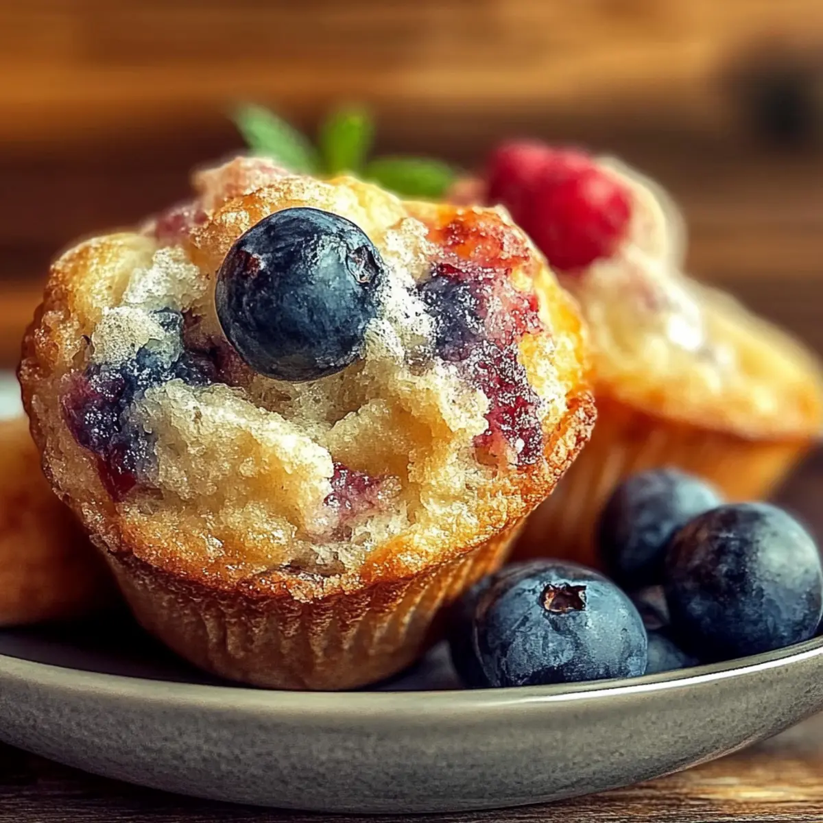 Blueberry Cream Cheese Muffins
