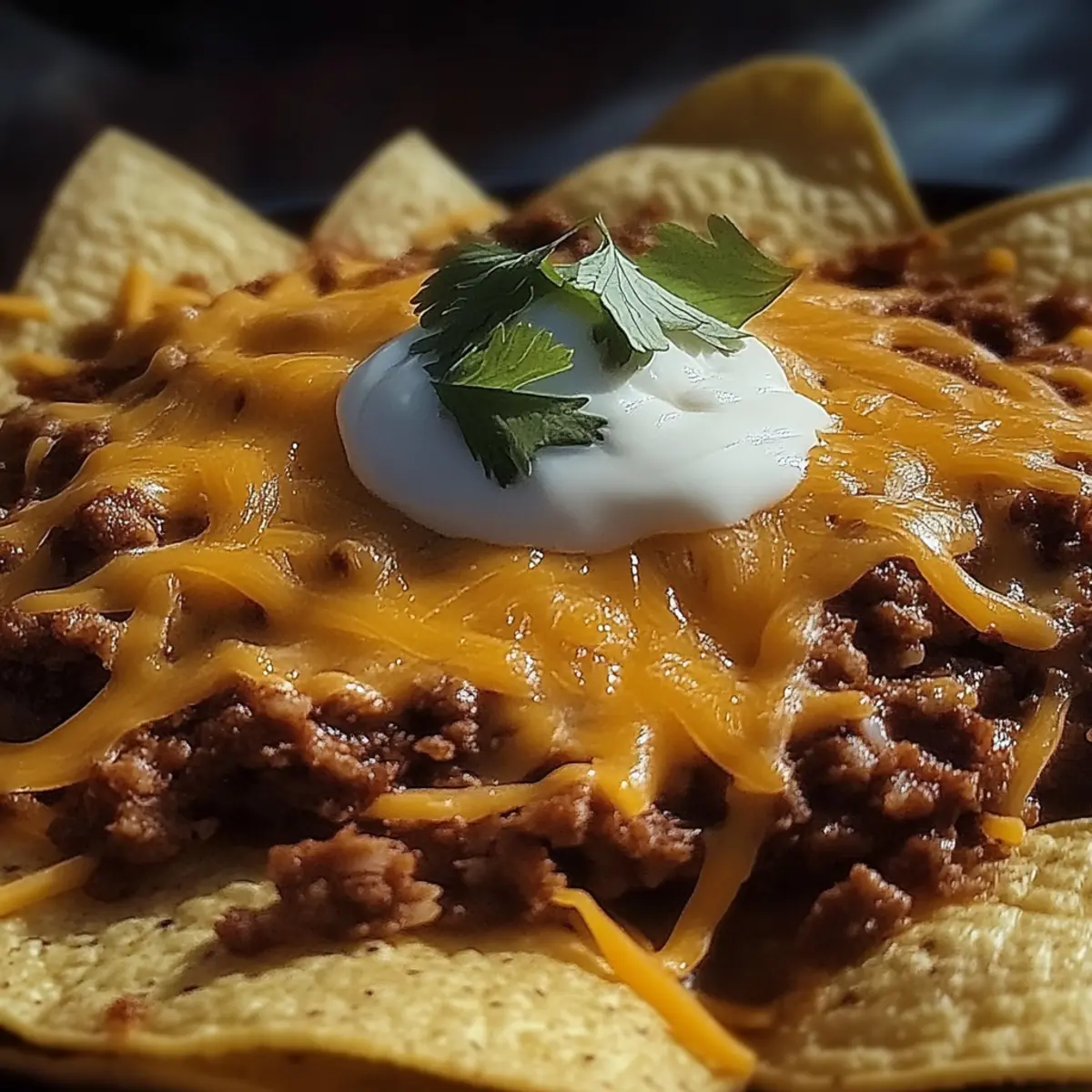 Cheesy Beef Nachos