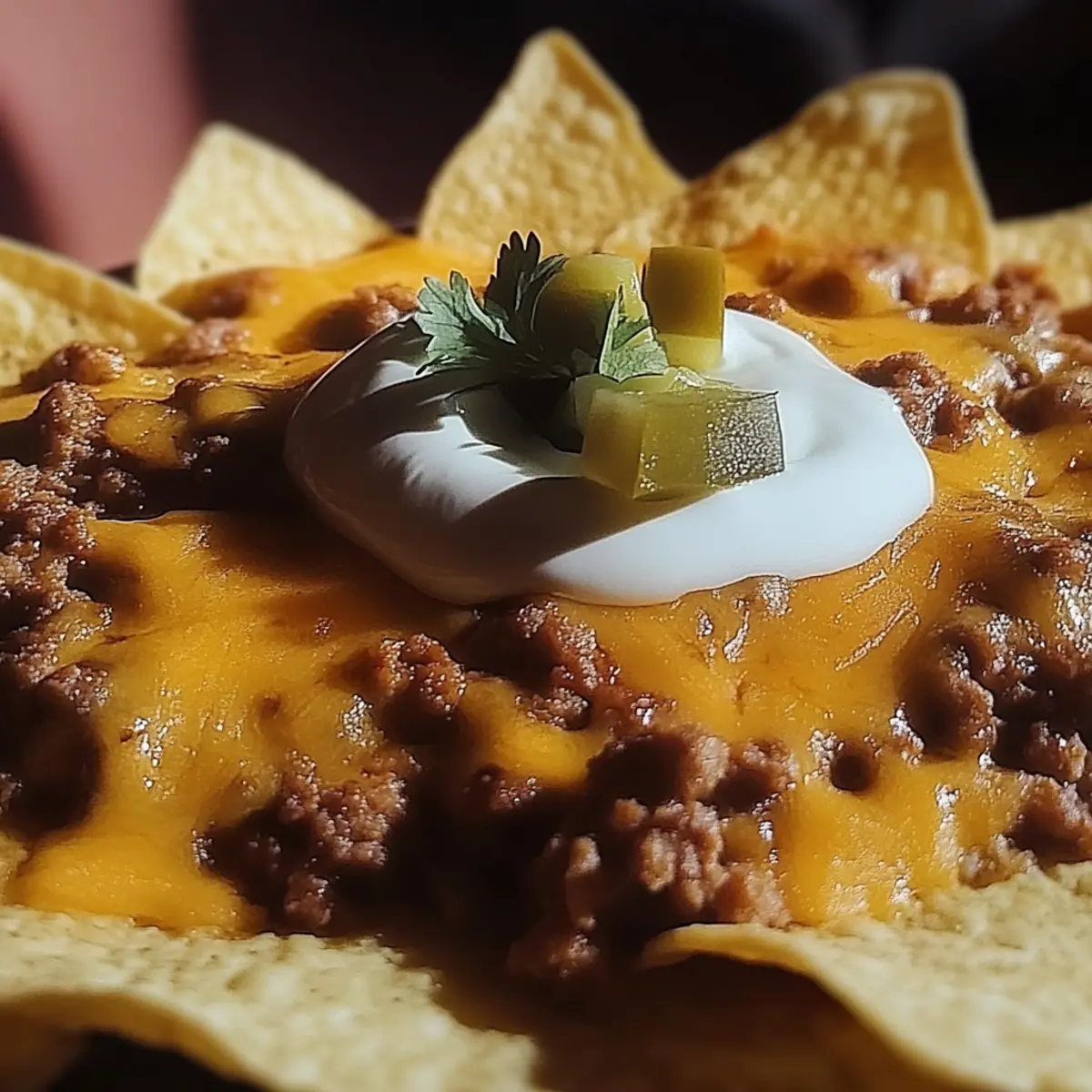 Cheesy Beef Nachos