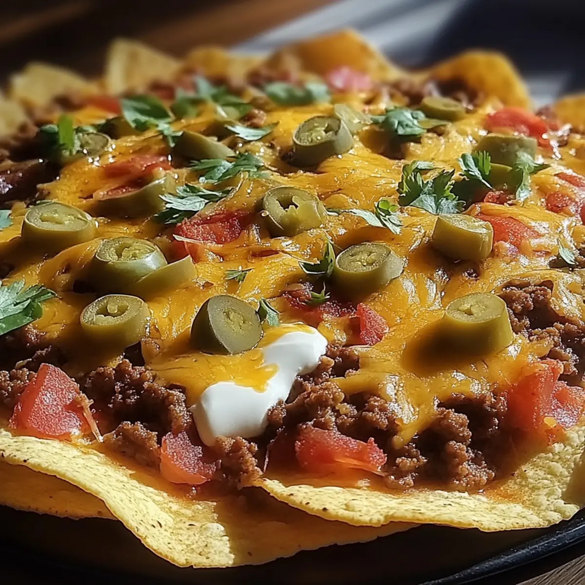 Cheesy Beef Nachos