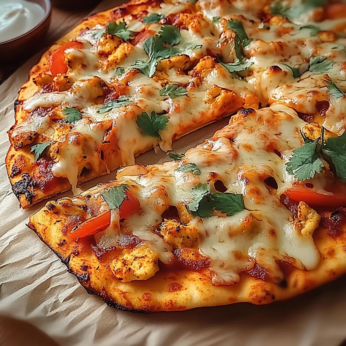Cheesy Sweet Chilli Chicken Flatbreads