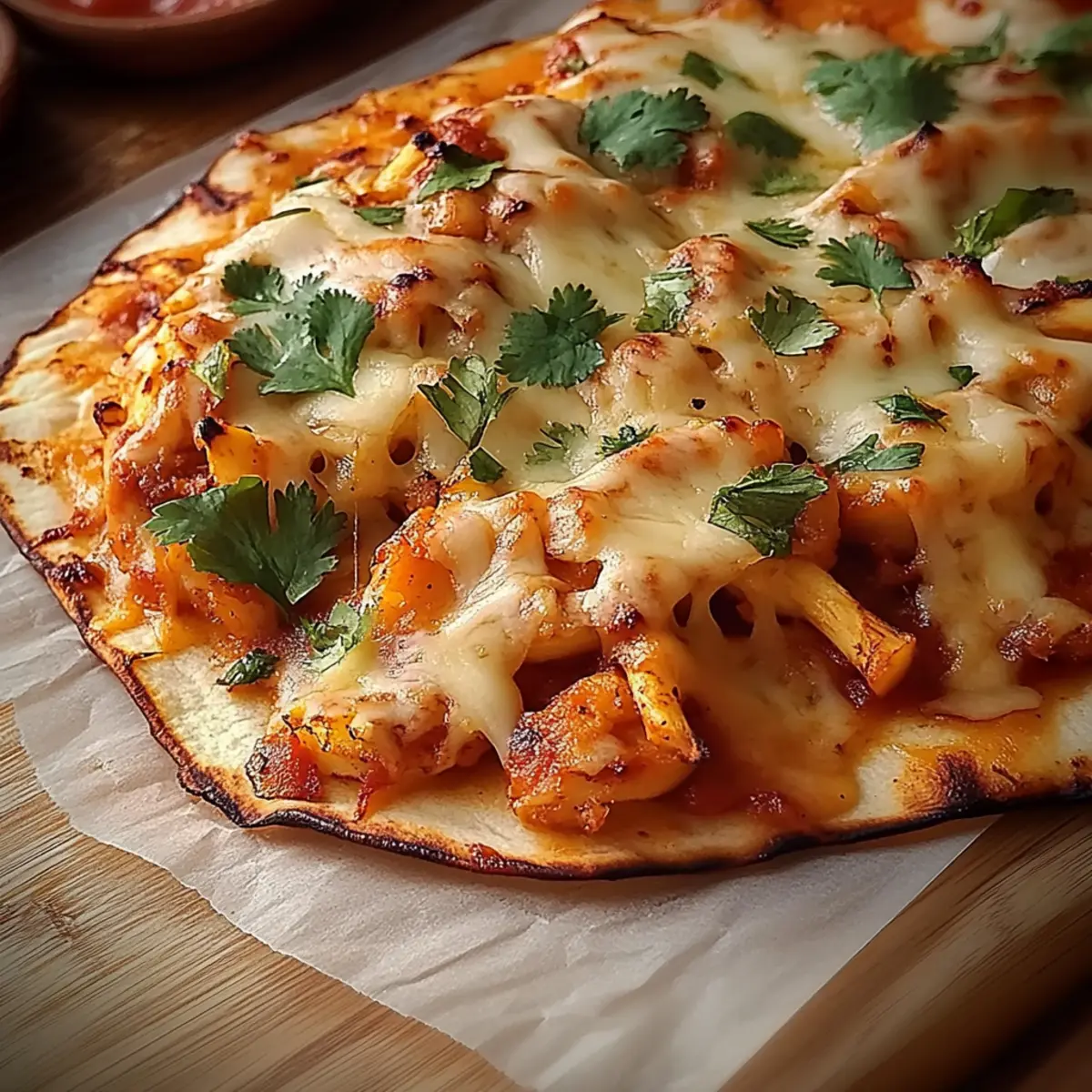 Cheesy Sweet Chilli Chicken Flatbreads