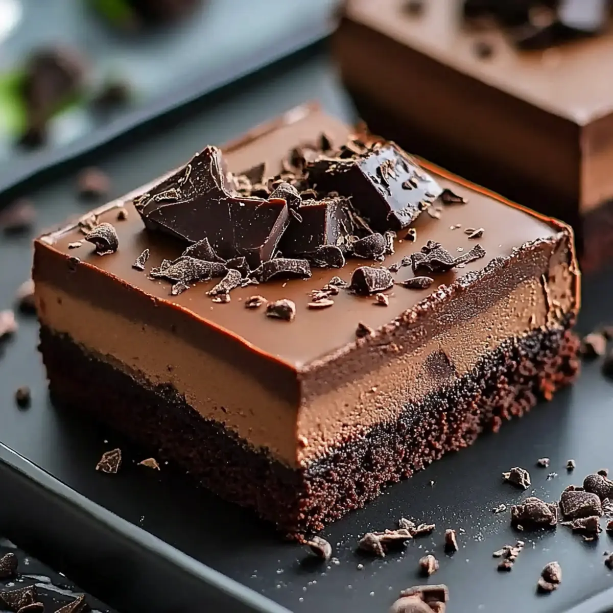 Chocolate Mousse Brownies