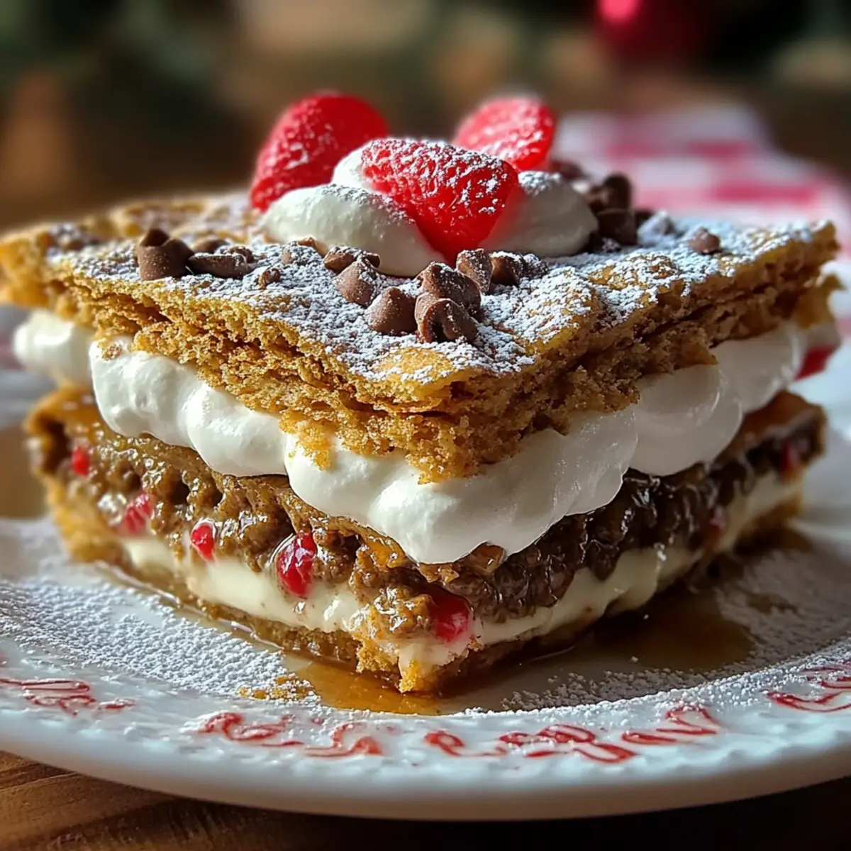 Christmas Cookie Lasagna