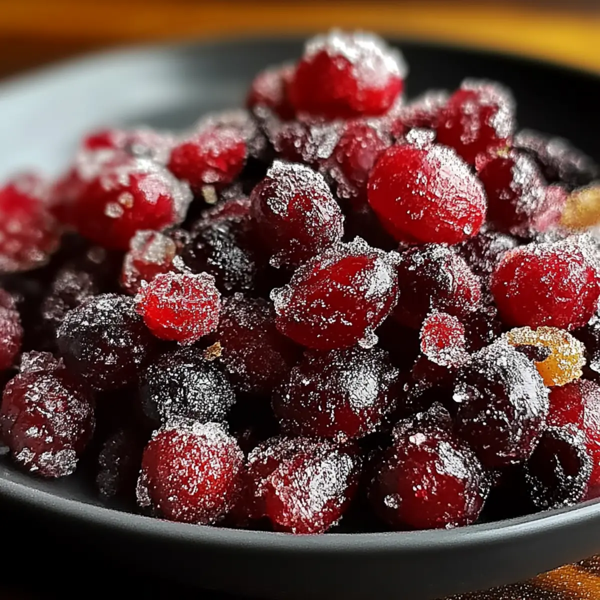 Cinnamon-Spiced Candied Cranberries