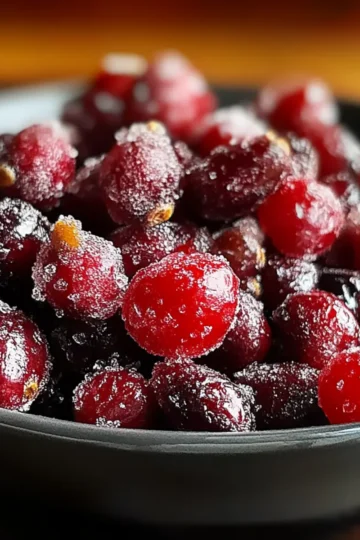 Cinnamon-Spiced Candied Cranberries