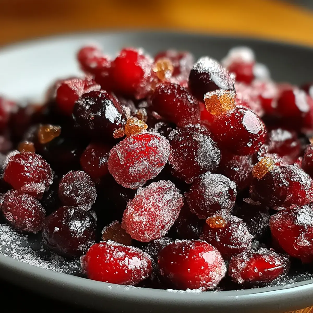 Cinnamon-Spiced Candied Cranberries