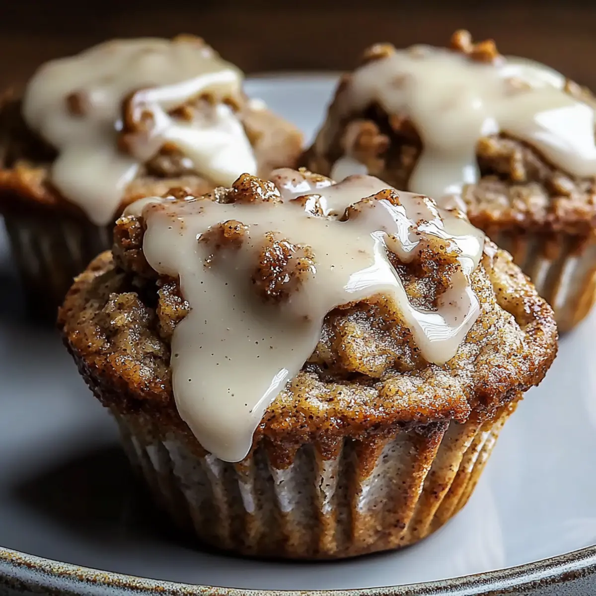 Cinnamon Roll Protein Muffins