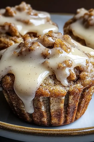 Cinnamon Roll Protein Muffins