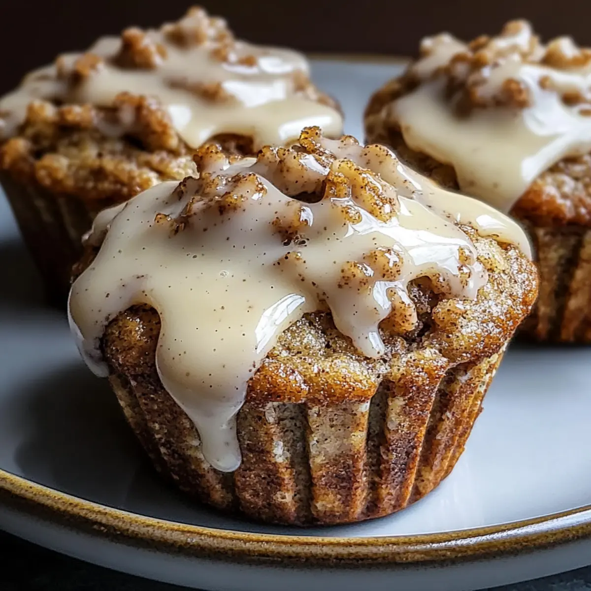 Cinnamon Roll Protein Muffins