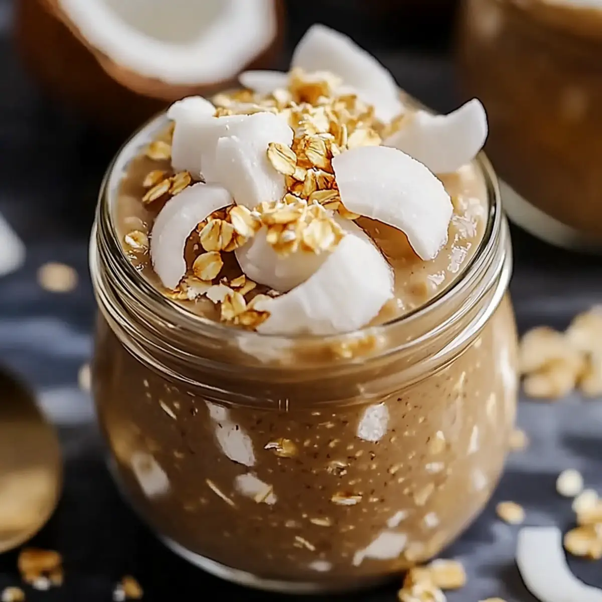 Coconut Cream Pie Overnight Oats