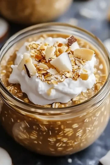 Coconut Cream Pie Overnight Oats
