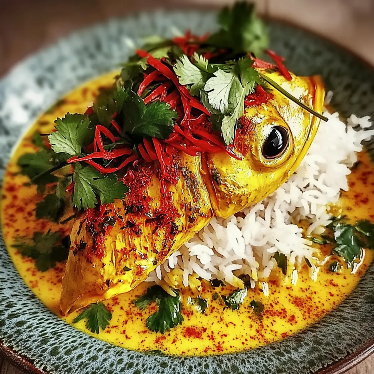 Coconut Lime Fish Curry with Jasmine Rice