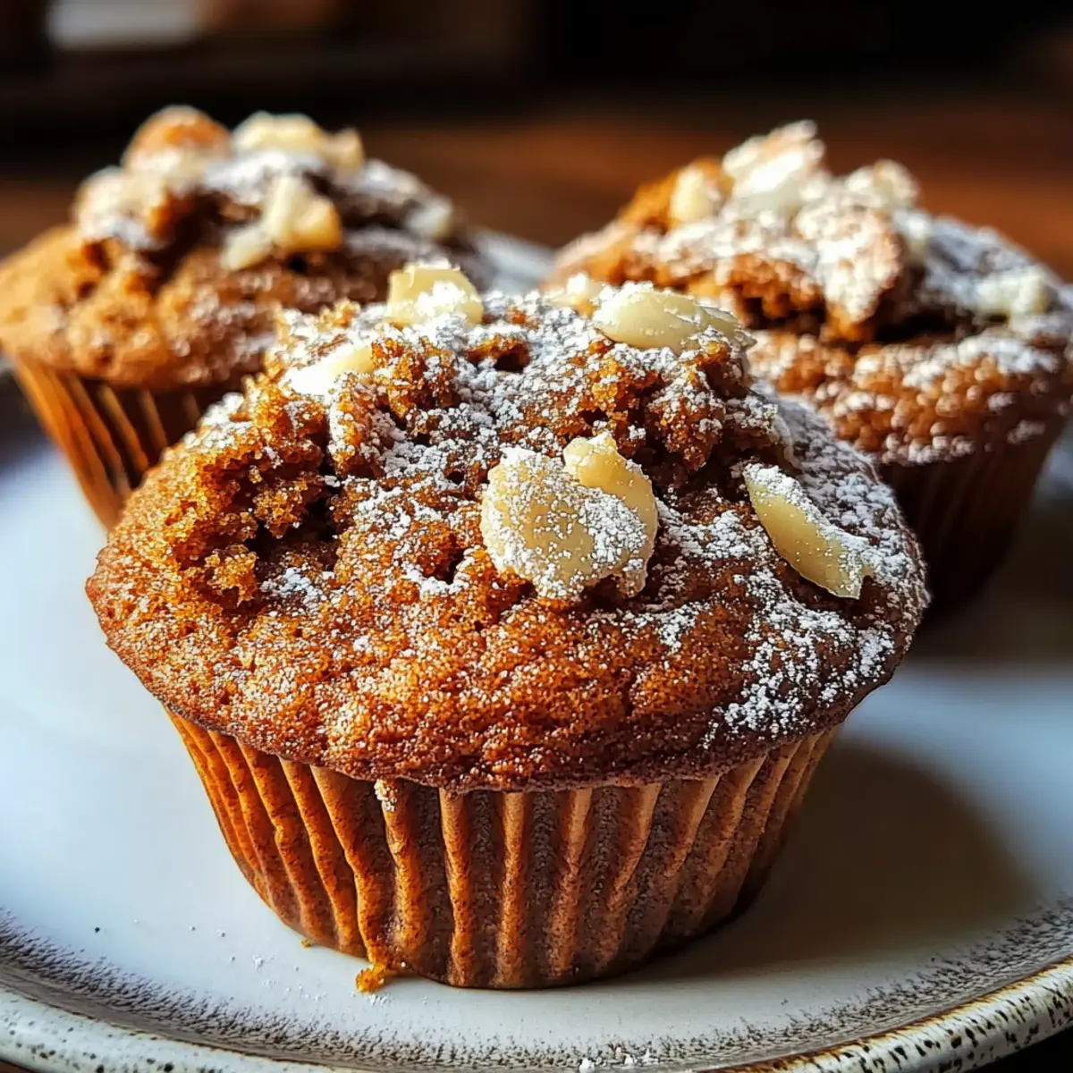 Cozy Gingerbread Coffeecake Muffins