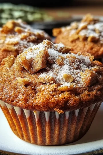 Cozy Gingerbread Coffeecake Muffins