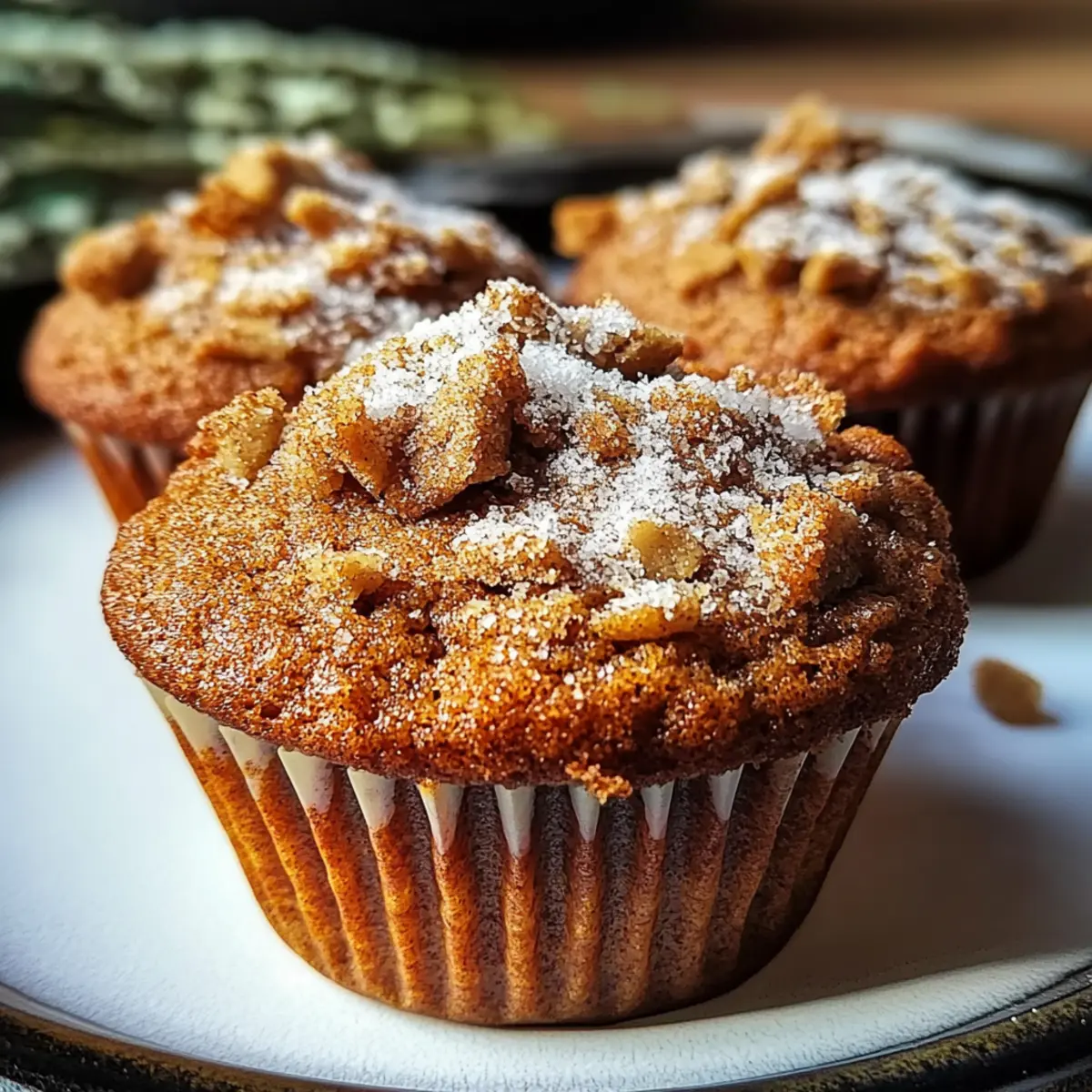 Cozy Gingerbread Coffeecake Muffins