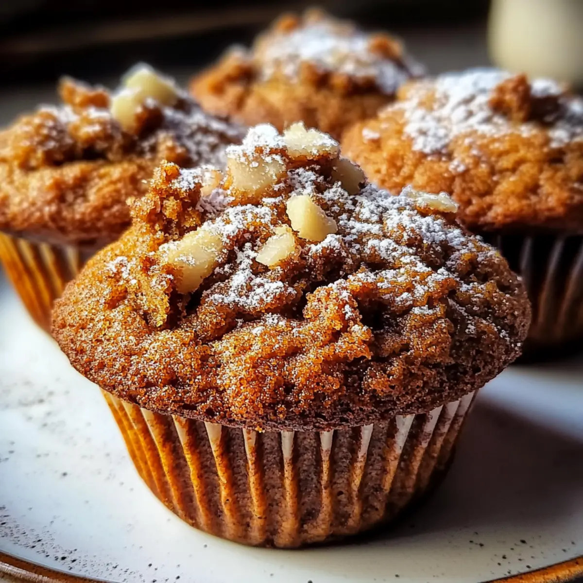 Cozy Gingerbread Coffeecake Muffins