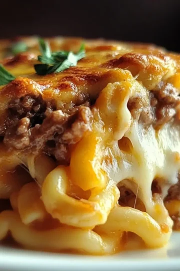 Cozy Mac and Cheese Meatloaf Casserole