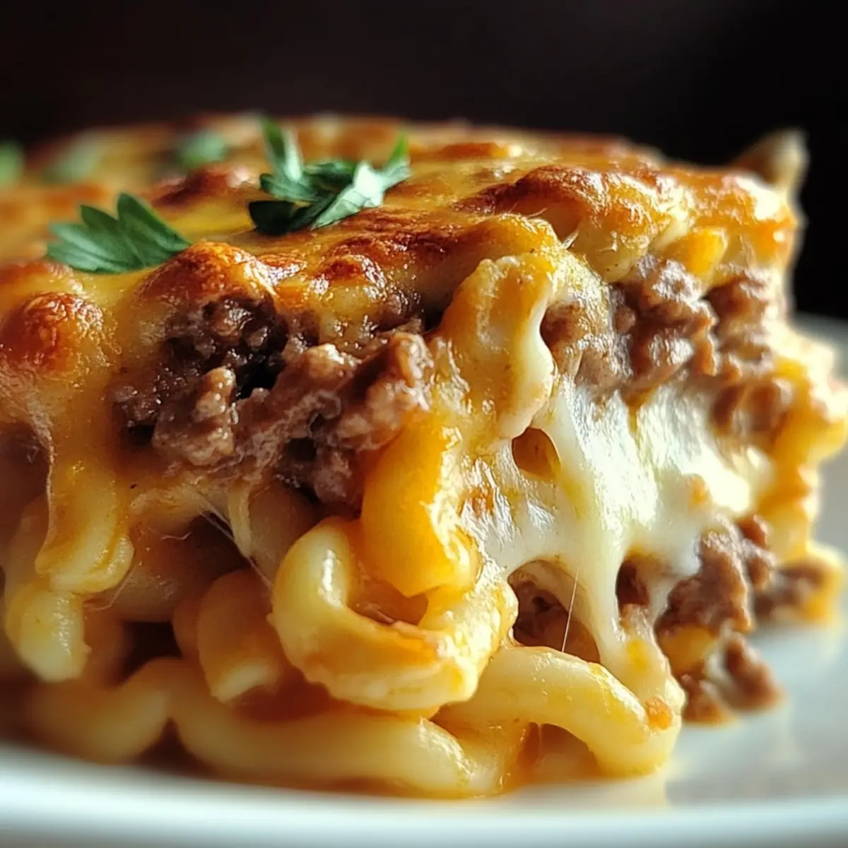 Cozy Mac and Cheese Meatloaf Casserole