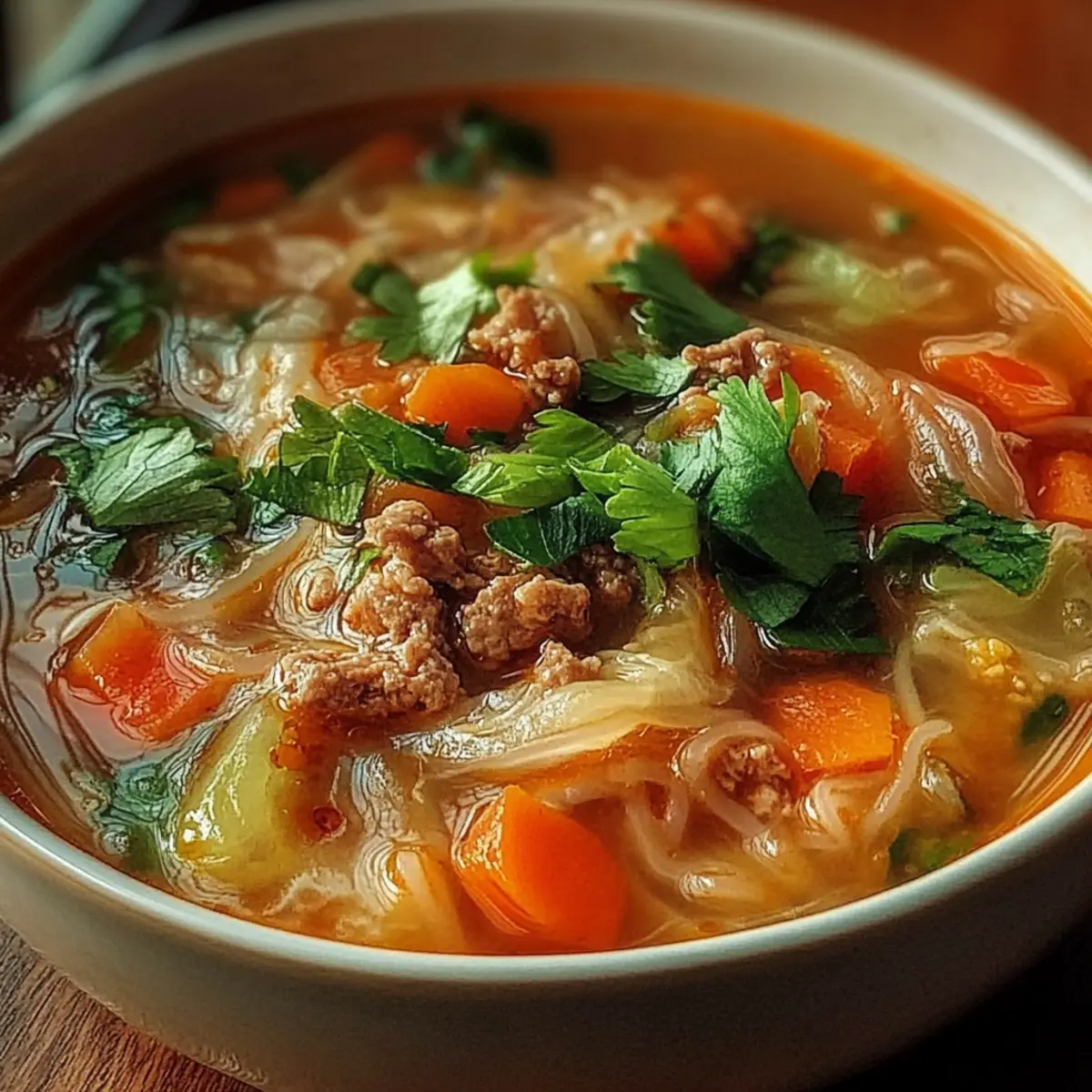 Cozy One-Pot Egg Roll Soup