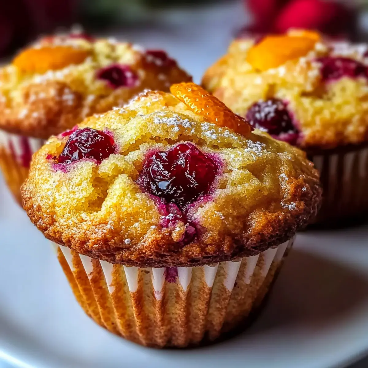 Cranberry Orange Breakfast Muffins