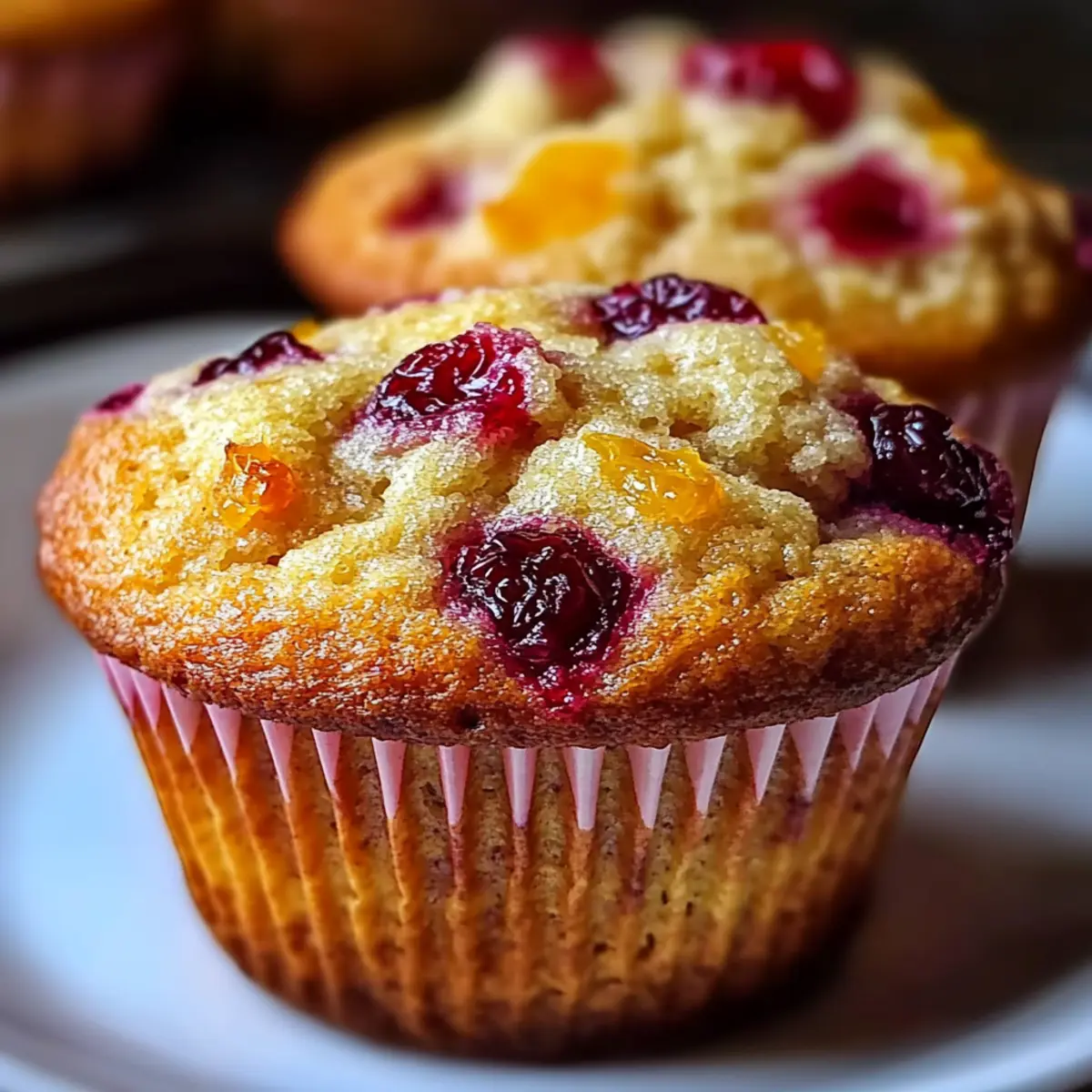 Cranberry Orange Breakfast Muffins