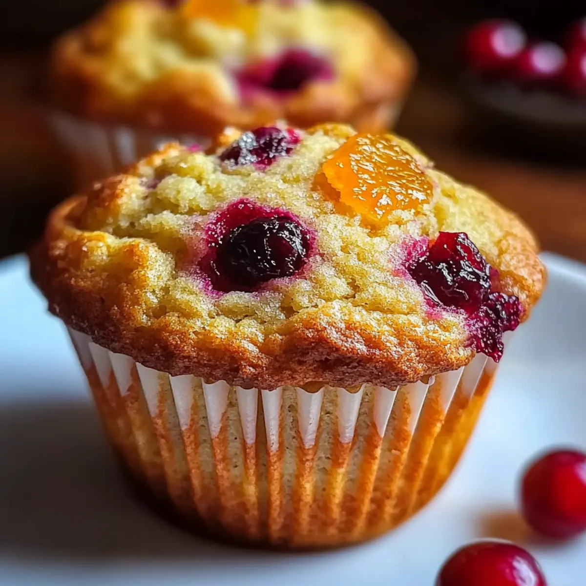 Cranberry Orange Breakfast Muffins