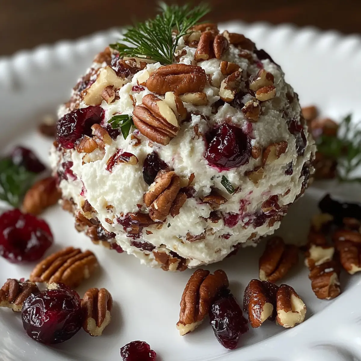 Cranberry Pecan Goat Cheese Ball