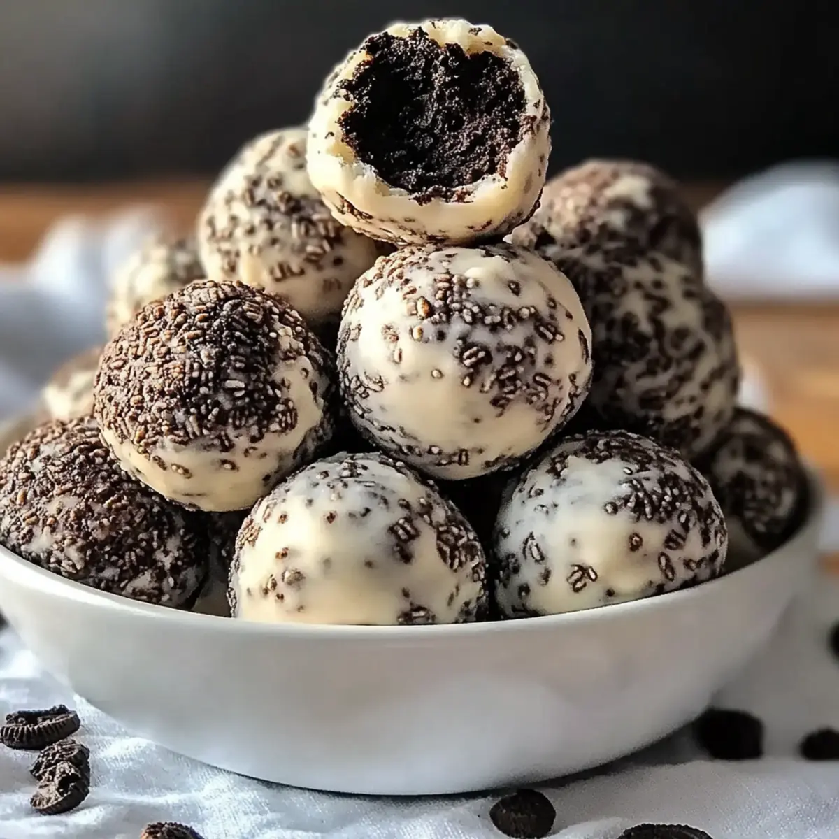 Cream Cheese Oreo Protein Balls