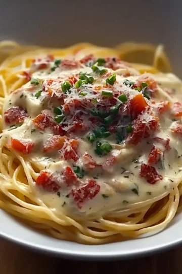 Cream Spaghetti with Bacon