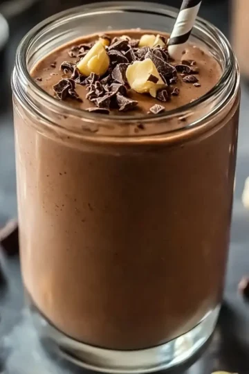 Creamy Chocolate Peanut Butter Protein Smoothie