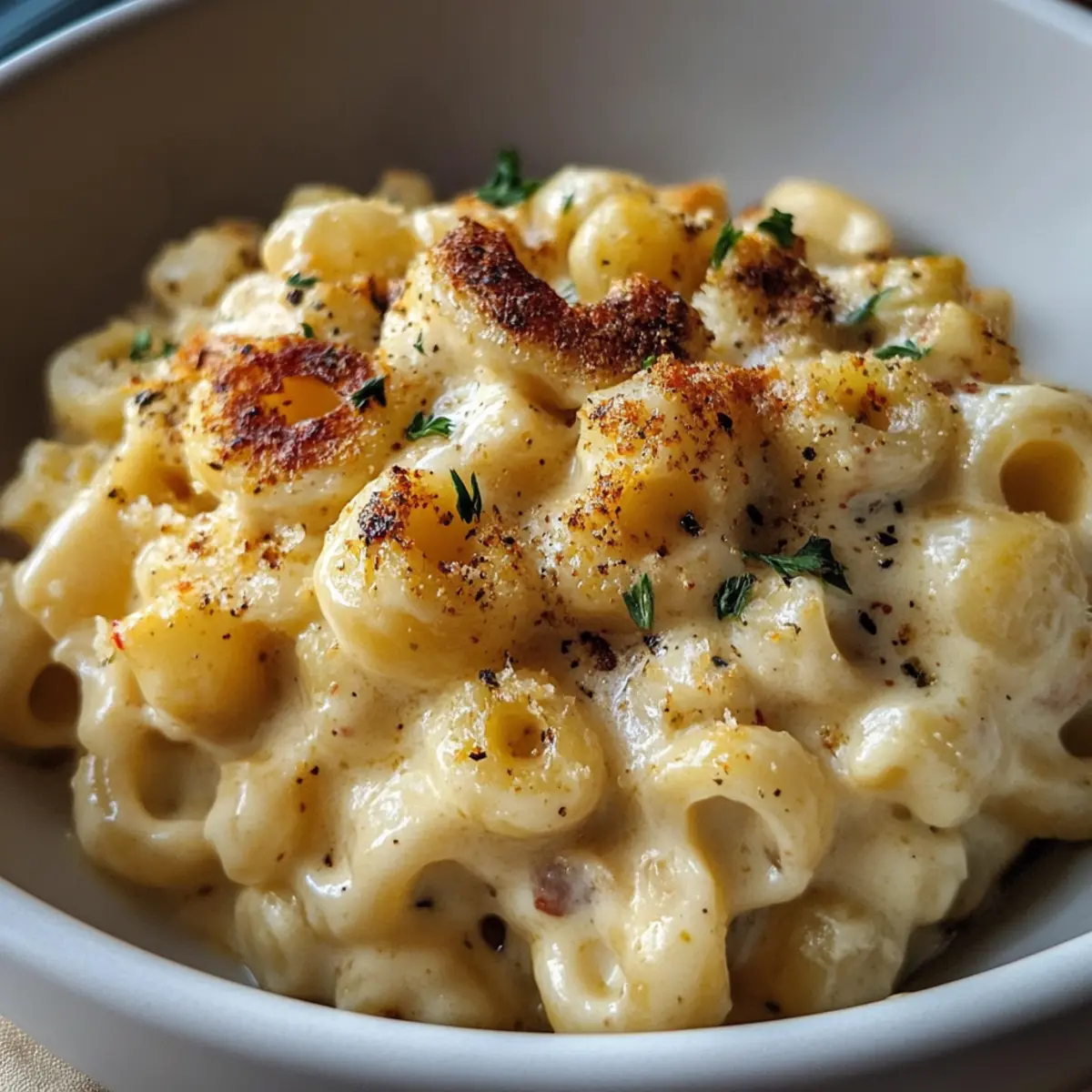 Creamy Honey Pepper Chicken Mac and Cheese