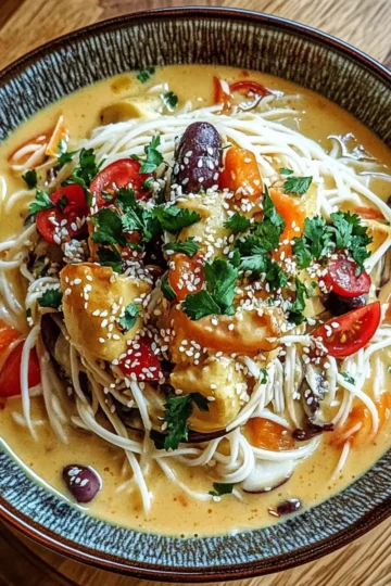 Creamy Nutty Noodle Soup