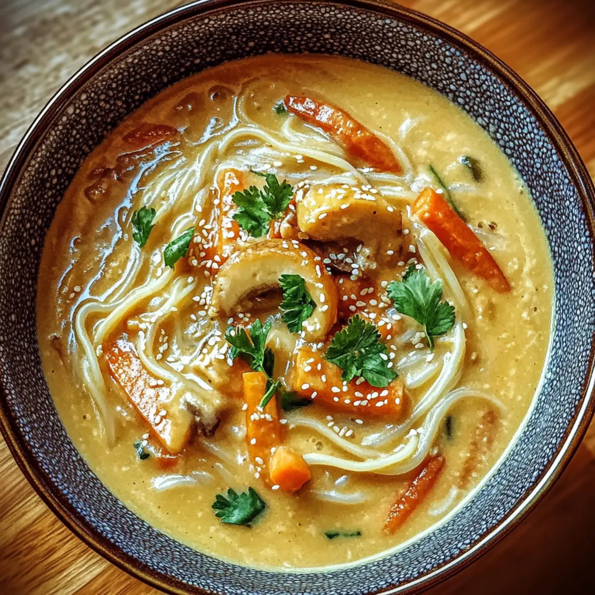 Creamy Nutty Noodle Soup