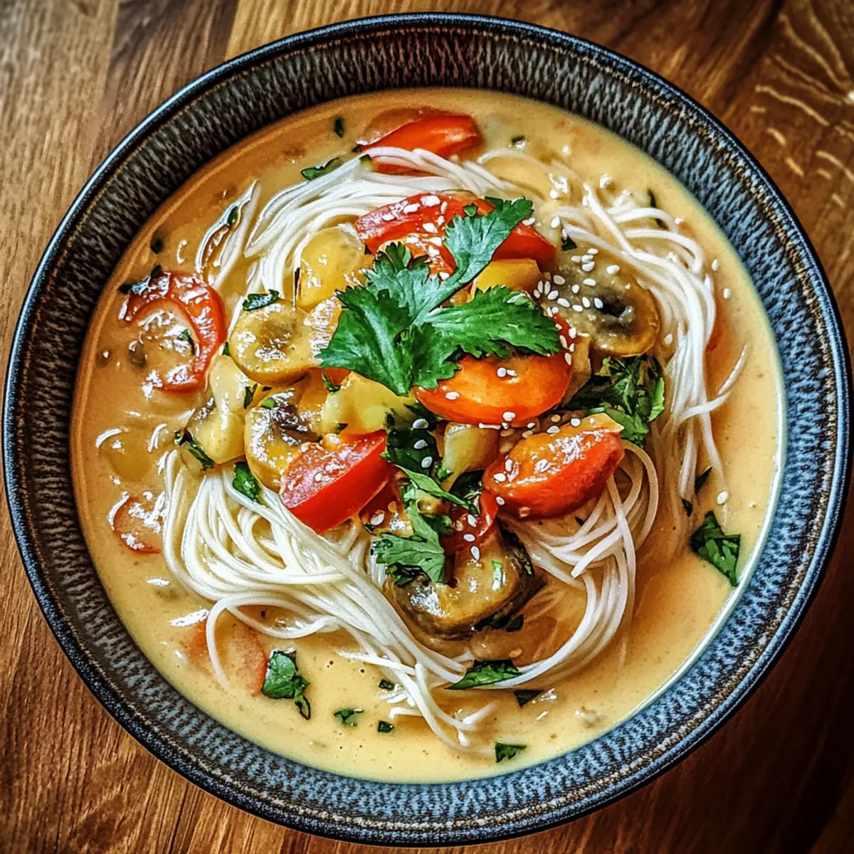 Creamy Nutty Noodle Soup