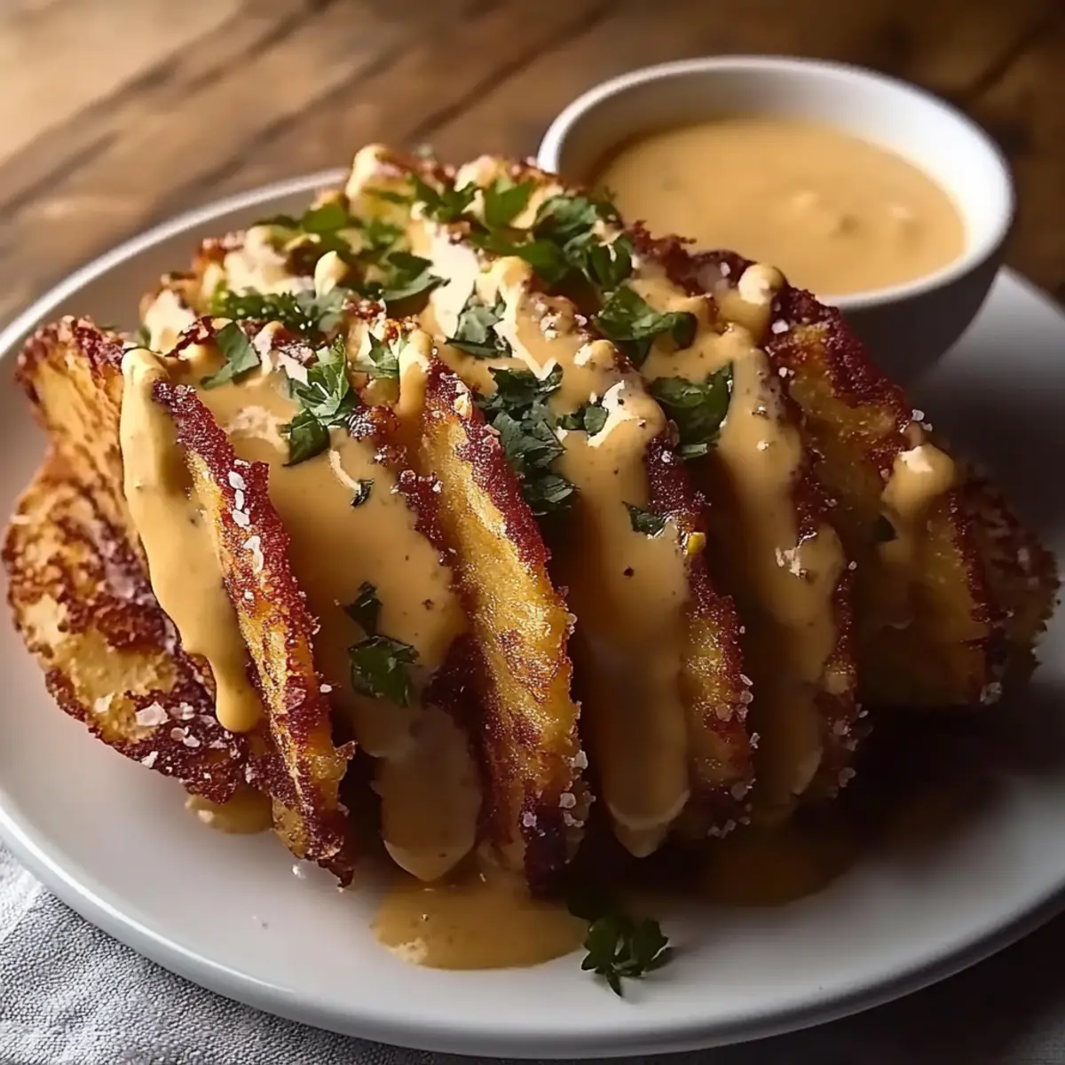 Crispy Chicken Alfredo Tacos