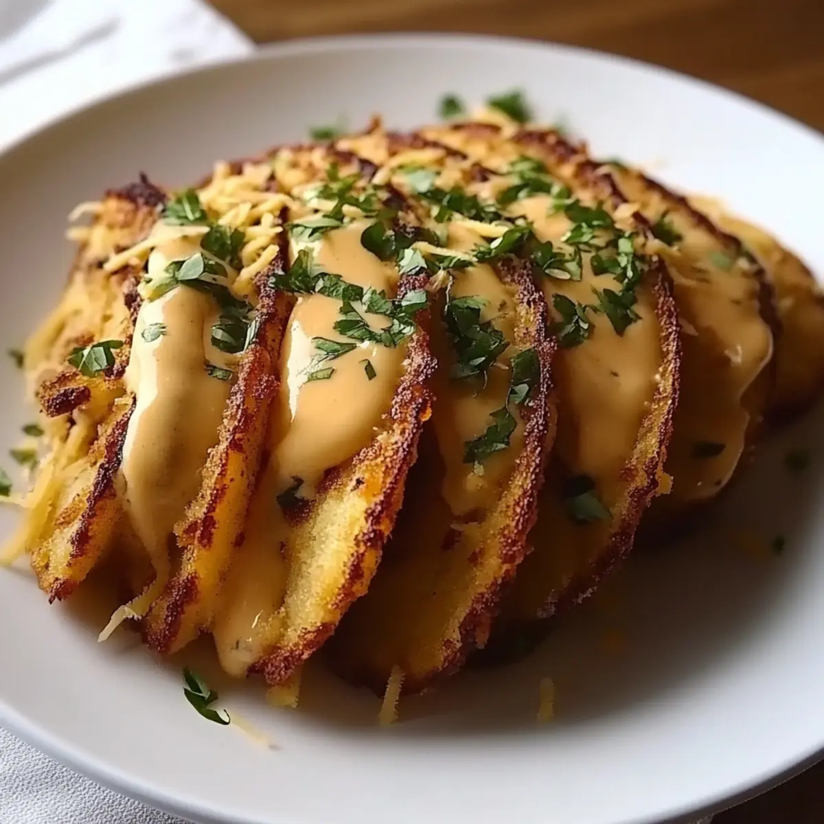 Crispy Chicken Alfredo Tacos